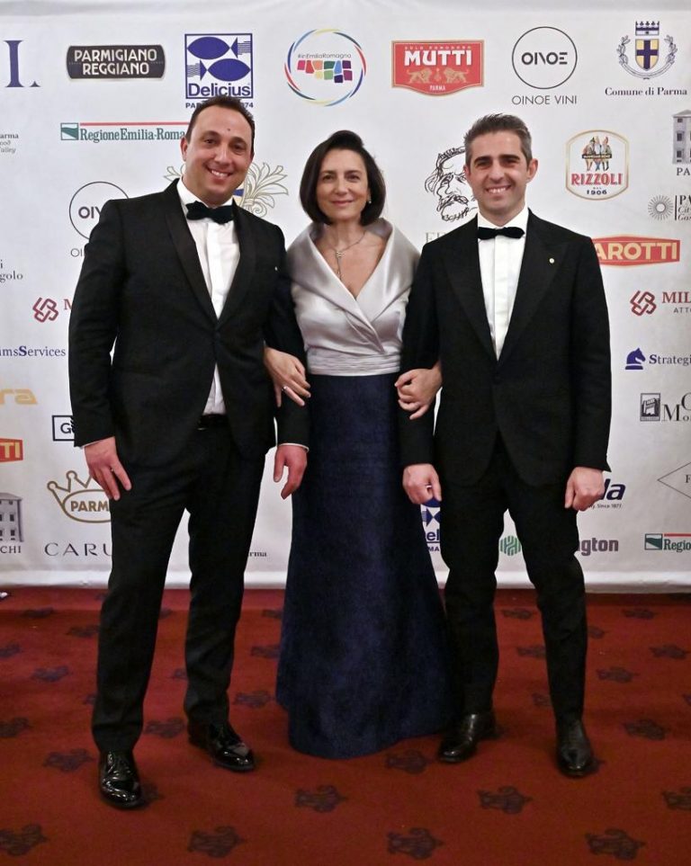 Alex Cerioli con Anna Maria Meo e Federico Pizzarotti